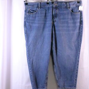 NWOT Old Navy Cropped Jeans Women 16 Petite Blue High Rise 44x24